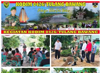 Peletakan Batu Pertama Pembangunan Musolla Di Lingkungan Makoramil 426-04 Banjar Agung