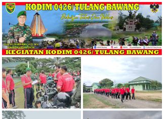 Kodim 0426 Tulang Bawang Secara Mendadak Melaksanakan Pengecekan Kelengkapan Surat – Surat Kendaraan Dinas Dan Di lanjutkan Dengan Olahraga Bersama