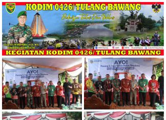 Letda Inf Abdul Razak Mewakili Komandan Kodim 0426 Tulang Bawang Menghadiri Gerakan Masyarakat Pemasangan Tanda Batas (Gemapatas)