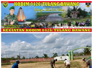 Menjaga Kebersihan Dan Mempererat Tali silaturahmi Sertu Sumarno Bersama Aparatur Desa Binaan nya Melaksanakan Gotong Royong