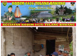 Kebersihan Pangkal Dari Kesehatan, Serka Rediyanto Mengajak Perangkat Kampung Setempat Untuk Selalu Kompak Menjaga Kebersihan Lingkungan