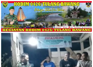 Sertu Ahmadi Mengajak Masyarakat Melaksanakan Kegiatan Ronda Malam Dan Menjaga Kekompakan