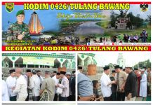 Komandan Kodim 0426 Tulang Bawang Bersama Forkopimda Kab Tuba Shalat Idul Fitri 1 Syawal 1444 H di Islamic Center Menggala.