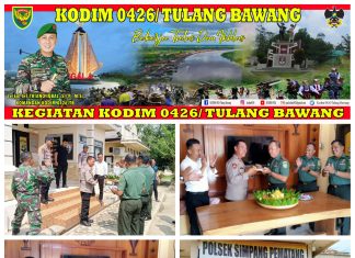 Danramil 426-01 Suapi Kapolsek Simpang Pematang Dalam Moment HUT Bhayangkara