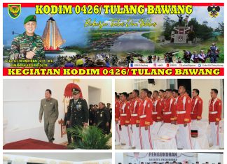 Komandan Kodim 0426 Tulang Bawang Hadiri Pengukuhan Paskibraka Kabupaten Tulang Bawang