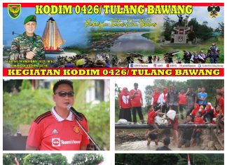 Kodim 0426 Tulang Bawang Gelar Berbagai Lomba Semarak HUT Kemerdekaan RI Ke- 78