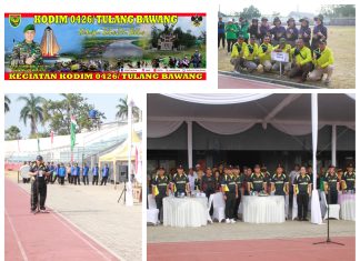 Kodim 0426 Tulang Bawang Mengikuti Pembukaan Kejuaraan Wood Ball Gubernur Cup Tahun 2023