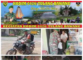 Babinsa Masuk Dapur, Koramil 426-01/SP Kodim 0426 Tulang Bawang Bantu Warga Kurang Mampu
