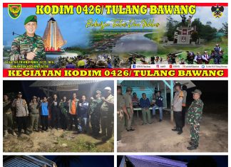 Ciptakan Aman Di Wilayah Binaan, Babinsa Koramil 426-01/ Simpang Pematang Bersama Bhabinkamtibmas Patroli Pos Kamling