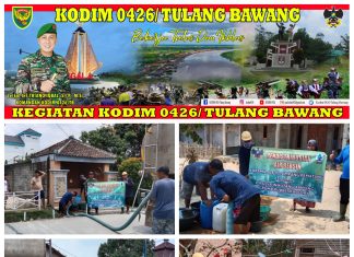 Babinsa Koramil 426-01 Simpang Pematang Bantu Pendistribusian Air Bersih Kepada Warga Binaan