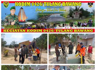 Babinsa Koramil 426- 01 Simpang Pematang Melaksanakan Pendistribusian Air Bersih Kepada Warga