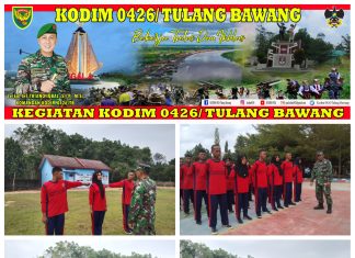 Tanamkan Kedisiplinan, Babinsa 426-01 Simpang Pematang Melatih PBB di Sekolah SMAN 1 Tanjung Raya