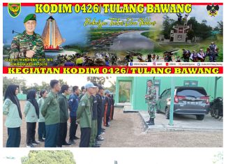 Babinsa Koramil 426-01/SP, Memberi Materi Dasar PBB Dan Bentuk Mental Karakter Siswa SMKN 1 Simpang Pematang