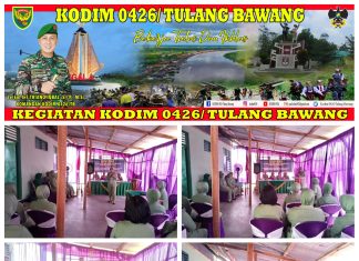 Kunjungan Ketua Persit Cabang XLIX Dim 0426/TB Beserta Rombongan di Koramil 426-05 Penawar Aji