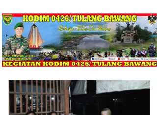 Babinsa Koramil 426-01 Simpang Pematang Kontrol Ronda Malam Di Wilayah Binaan