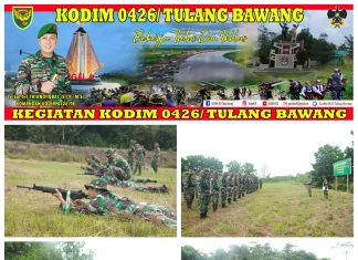 Kodim 0426 Tulang Bawang Gelar Latbak Jatri TW IV TA. 2023