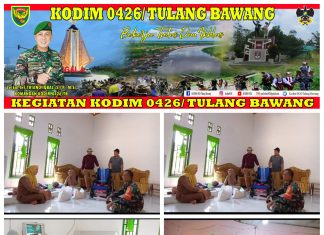 Wujud Kepedulian Terhadap Warga Binaannya Babinsa Koramil 426-01/SP Memberikan Bantuan Sembako Terhadap Warga Binaannya