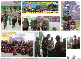 Kodim 0426 Tulang Bawang Gelar Dapur Masuk Sekolah, Di SDN 8 Simpang Pematang