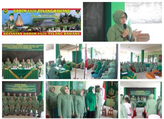 Ketua Persit KCK Cabang XLIX Dim 0426 Tulang Bawang Tatap Muka Dengan Persit Ranting 01 Makodim Dan Ranting 03 Ramil 426-02 Menggala