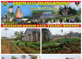 Dukung Ketahanan Pangan, Koramil 426-04 Banjar Agung Menghimbau Kepada Warga Manfaatkan Lahan Kosong
