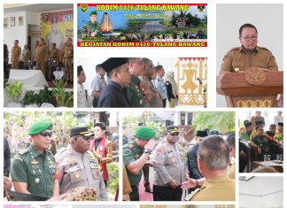 Komandan Kodim 0426 Tulang Bawang Menghadiri Kunjungan Kerja Gubernur Di Wilayah Kabupaten Tulang Bawang