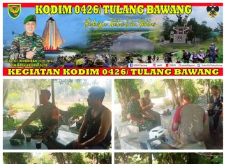 Babinsa Koramil 426-04 Banjar Agung Ajak Warga Tingkatkan Keamanan Lingkungan
