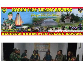 Babinsa Koramil 426-01/SP Ikut Ronda Malam Bersama Warga Binaannya