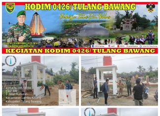 Babinsa Koramil 426-04 Banjar Agung Ajak Warga Jaga Aset negara