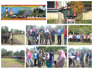 Antisipasi Longsor, Komandan Kodim 0426 Tulang Bawang Pimpin Langsung Penanaman Pohon