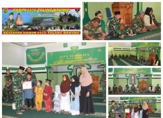 Kodim 0426 Tulang Bawang Gelar Do’a Bersama Dalam Rangka Memperingati Hari Juang TNI-AD Ke-78 Tahun 2023