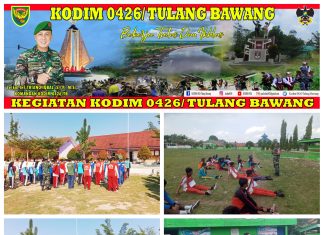 Babinsa Koramil 426-04 Banjar Agung Memberikan Materi PBB Dan Penyuluhan Bahaya Narkoba Kepada Siswa Siswi SMKN 1 Penawar Tama