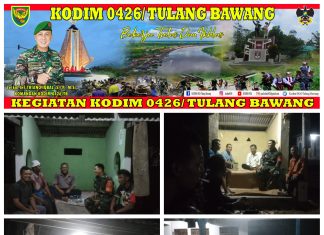 Babinsa Koramil 426-04 Banjar Agung Monitoring Pos Ronda di Wilayah Binaannya