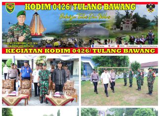 Kodim 0426 Tulang Bawang Ikuti Apel Gelar Operasi Lilin Krakatau 2023 Di Polres Tuba Mahakam 2023
