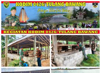 Dukung Ketahanan Pangan di Bidang Peternakan, Babinsa Koramil 426-04 Banjar Agung Sambangi Peternakan Sapi