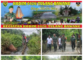 Komandan Kodim 0426 Tulang Bawang Tinjau Lokasi Sasaran TMMD TA 2024