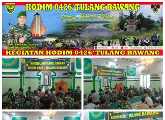 Wujud Keimanan Dan Ketaqwaaan, Kodim 0426 Tuba Sholat Jum’at Berjamaah Di Lanjutkan Do’a Bersama