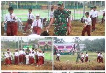 Dampak Positif TMMD Kodim 0426 Tulang Bawang Ajarkan Anak Sungai Badak Lebih Disiplin Dan Mencintai Lingkungan Bersih
