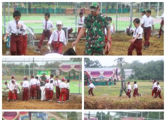 Dampak Positif TMMD Kodim 0426 Tulang Bawang Ajarkan Anak Sungai Badak Lebih Disiplin Dan Mencintai Lingkungan Bersih