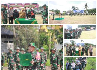 Melaksanakan TMMD Ke-119 Kodim 0426 Tulang Bawang Di Mesuji Resmi Dibuka