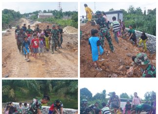 Semua Elemen Masyarakat Sungai Badak Ikut Turun Dalam TMMD Di Mesuji