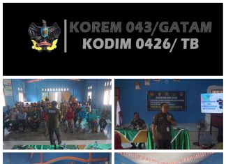 Kodim 0426 Tulang Bawang Gelar Penyuluhan Narkoba dalam TMMD Ke-119