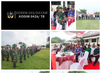 Soliditas Yang Nyata Personil Kodim 0426/TB Mengikuti Acara Gelar Pasukan Operasi Keselamatan Krakatau TA 2024. Di Polres Tuba