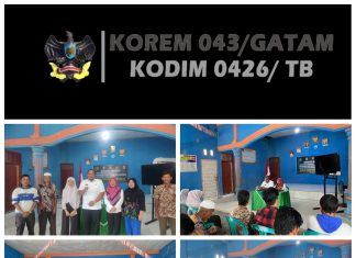 Kodim 0426/Tulang Bawang Gelar Penyuluhan Lingkungan dalam Kegiatan TMMD Ke-119