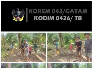 Satgas TMMD Kodim 0426/Tulang Bawang Memastikan Kekokohan Jembatan yang Dinanti Warga Desa Sungai Badak