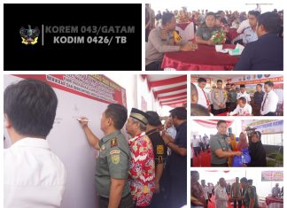 Komandan Kodim 0426 Tulang Bawang Hadiri Launching Kampung Bebas Narkoba