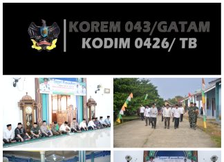 Safari Ramadhan Di Mesuji, Komandan Kodim 0426 Tulang Bawang Siap Kolaborasi Jaga Ramadhan Aman