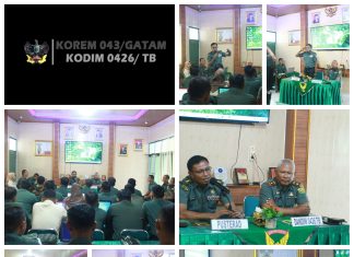 Anggota Kodim 0426 Tulang Bawang Dituntut Mampu Temu Cepat Lapor Cepat