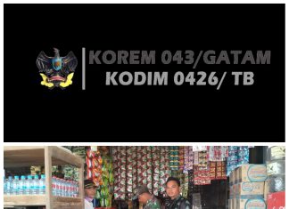 Serka Budiman Babinsa Koramil 426 – 03/ Rawajitu Kampung Wono Agung Awasi Pengecekan Makanan Kadarluarsa di Pasar Tradisional