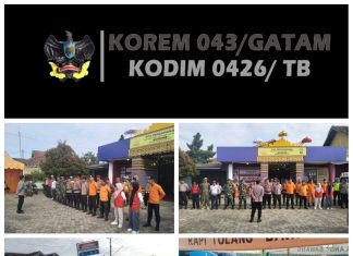 Jajaran Kodim 0426 Tulang Bawang Siaga Amankan Arus Mudik di Hari Lebaran