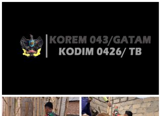 Babinsa Koramil 426-05/PA, Gotong Royong Bantu Bangun Rumah Warga